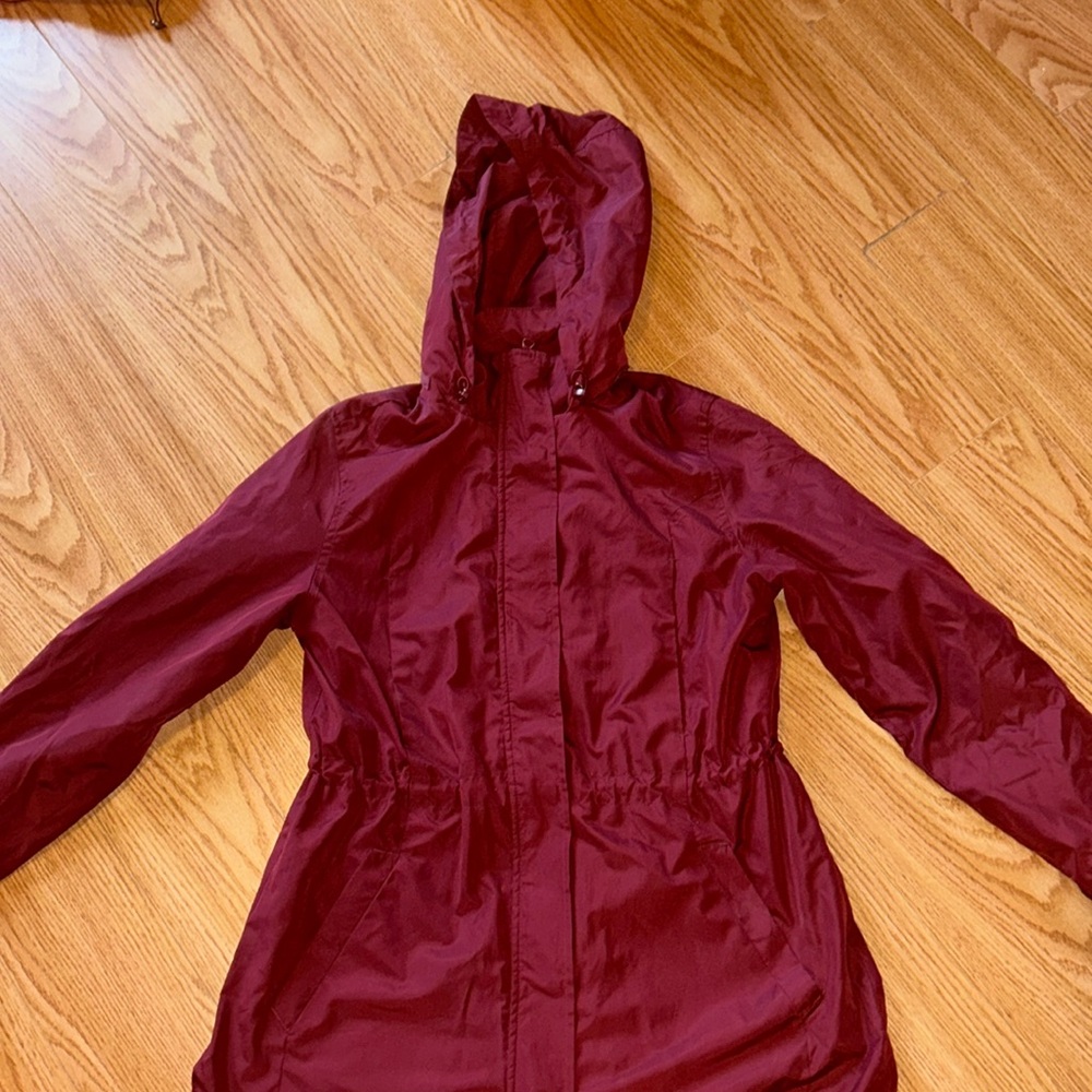 Maroon Rain Jacket